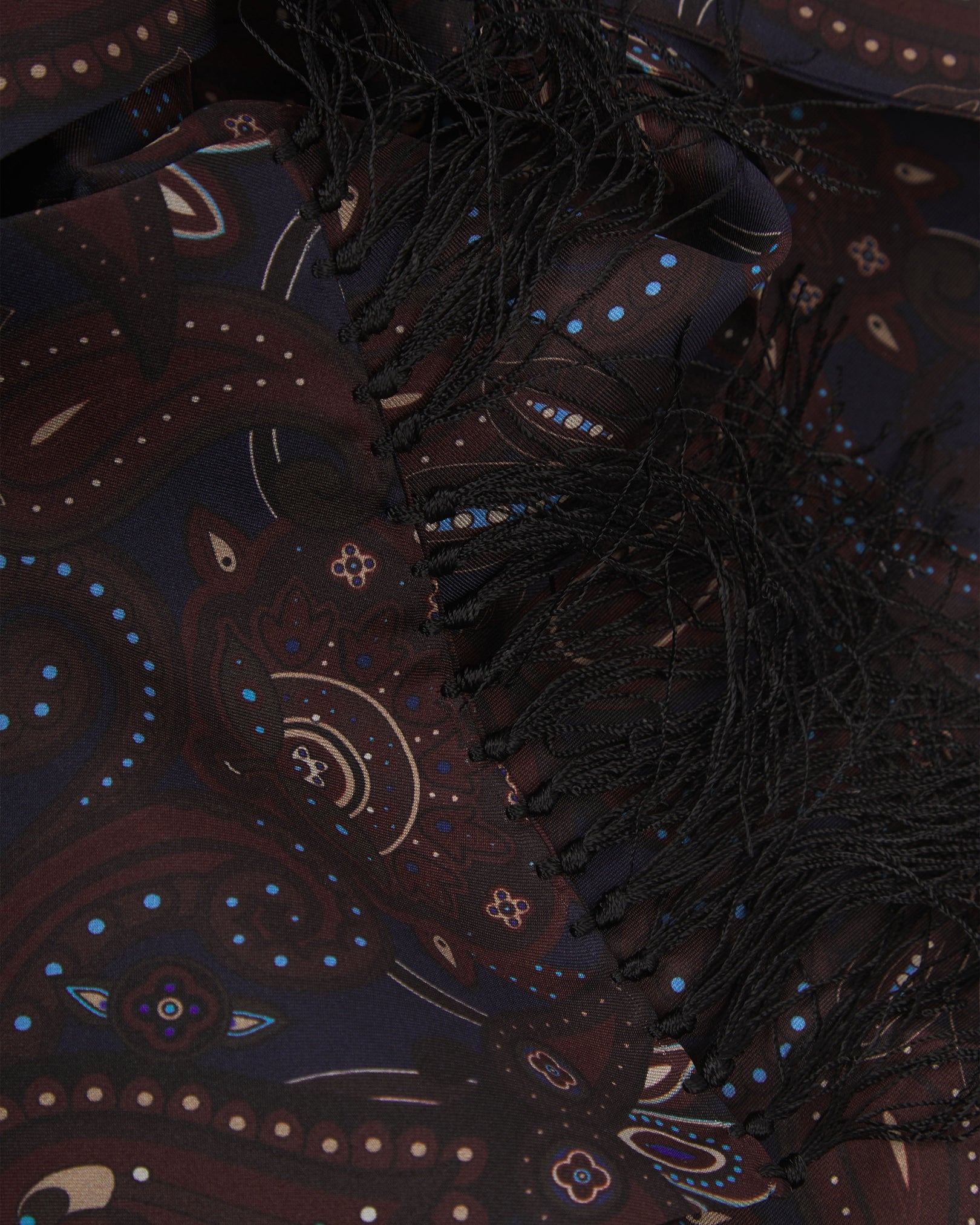 Men's Silk Aviator Scarf - Windermere | Mahogany Daze