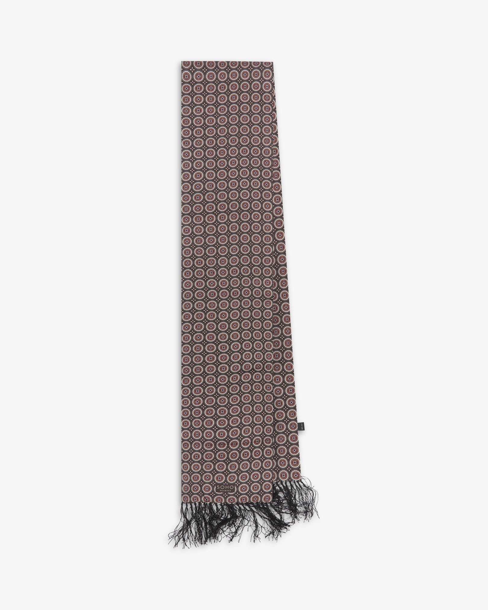 Men's Silk Aviator Scarf - Bellingham | Mahogany Daze