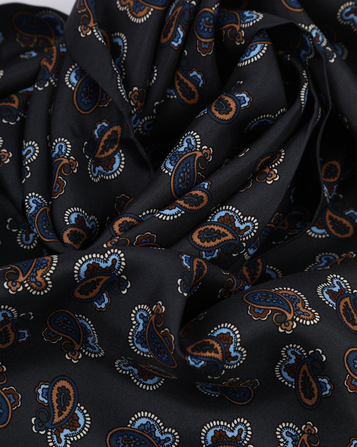 UK Silk Scarf - Hookstone | Charcoal