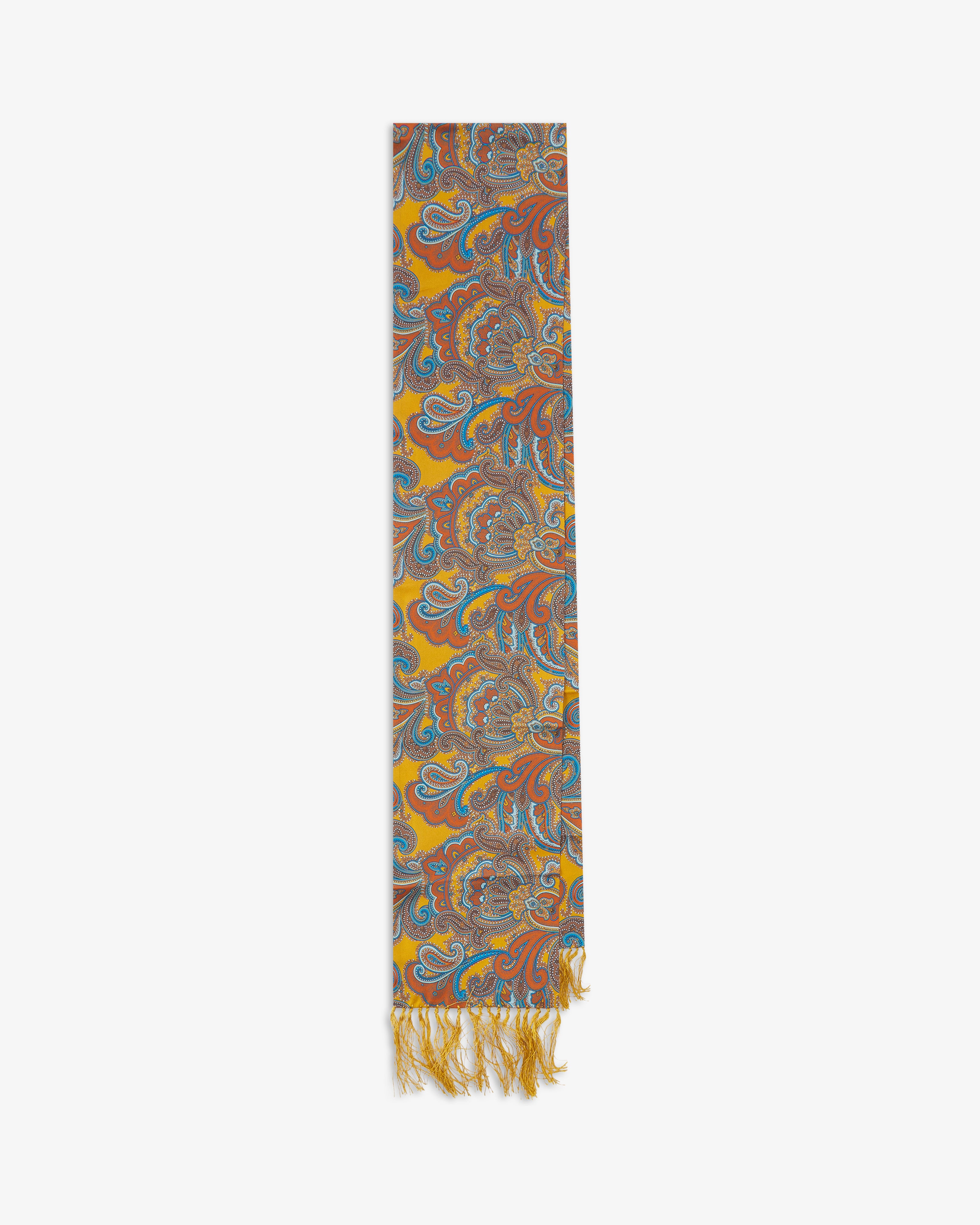 Men's Silk Aviator Scarf in Paisley - The Carnaby Aviator