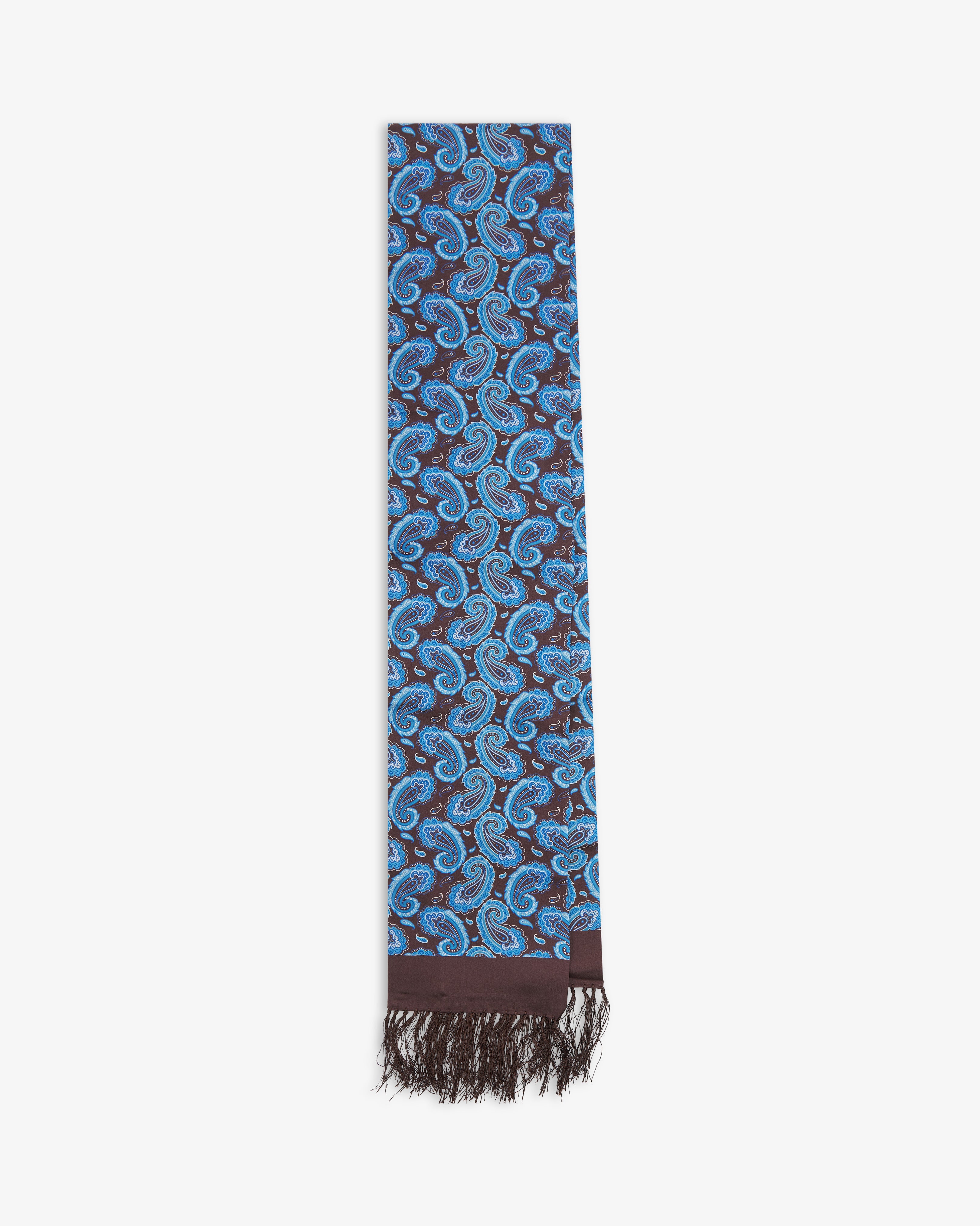 Men's Silk Aviator Scarf in Paisley - The Myers Aviator