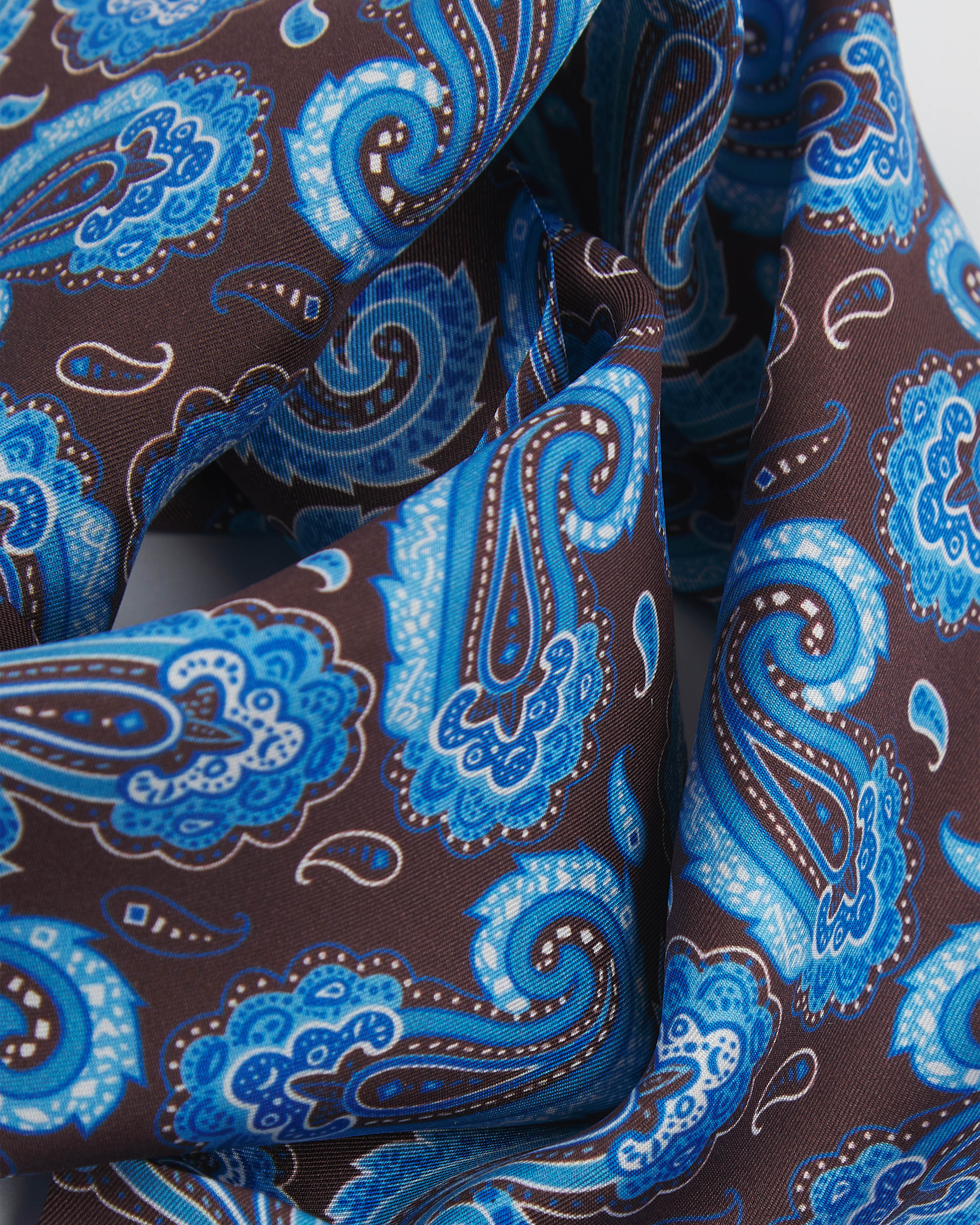 Men's Silk Aviator Scarf in Paisley - The Myers Aviator