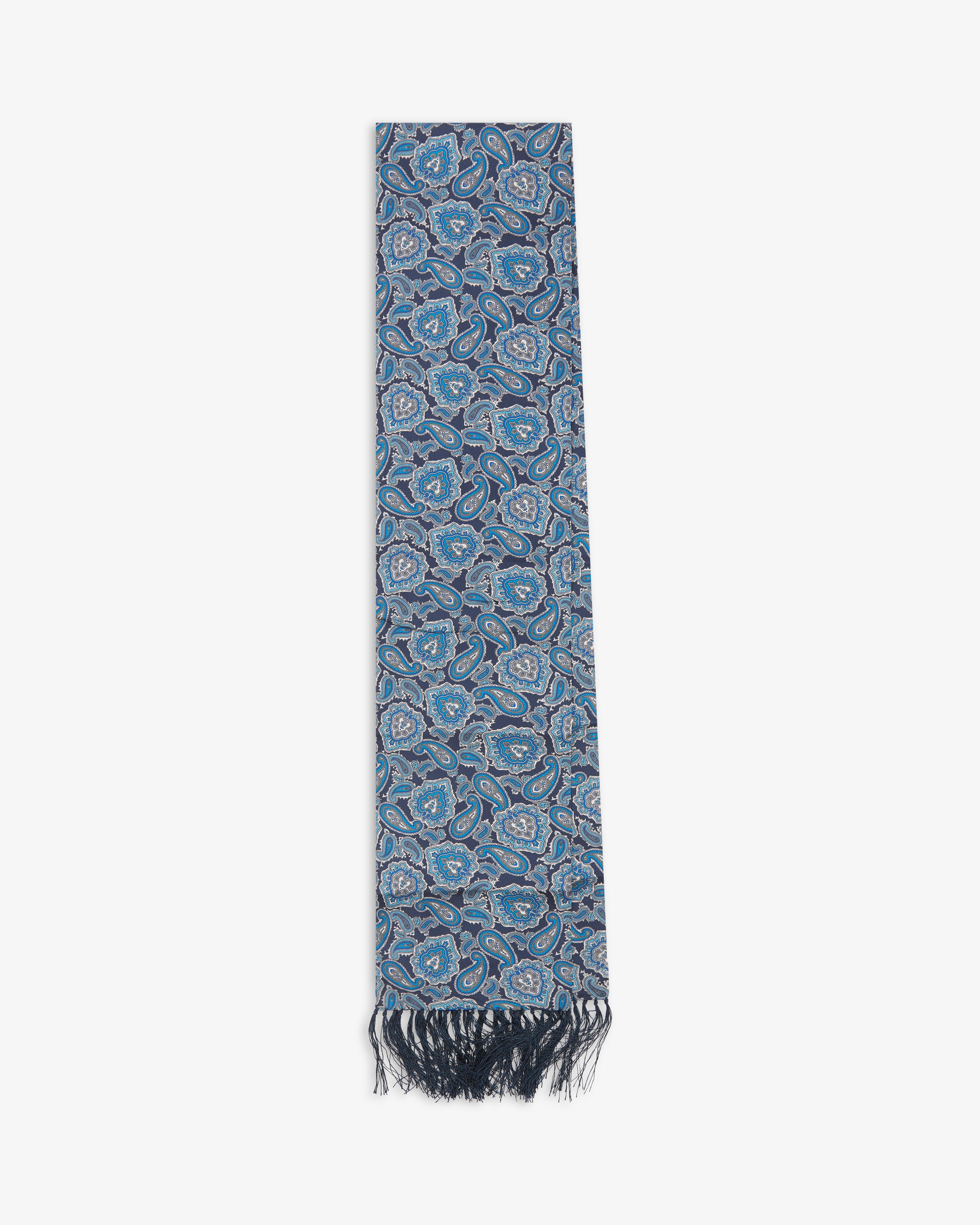 Men's Silk Aviator Scarf in Paisley - The Dezon Aviator