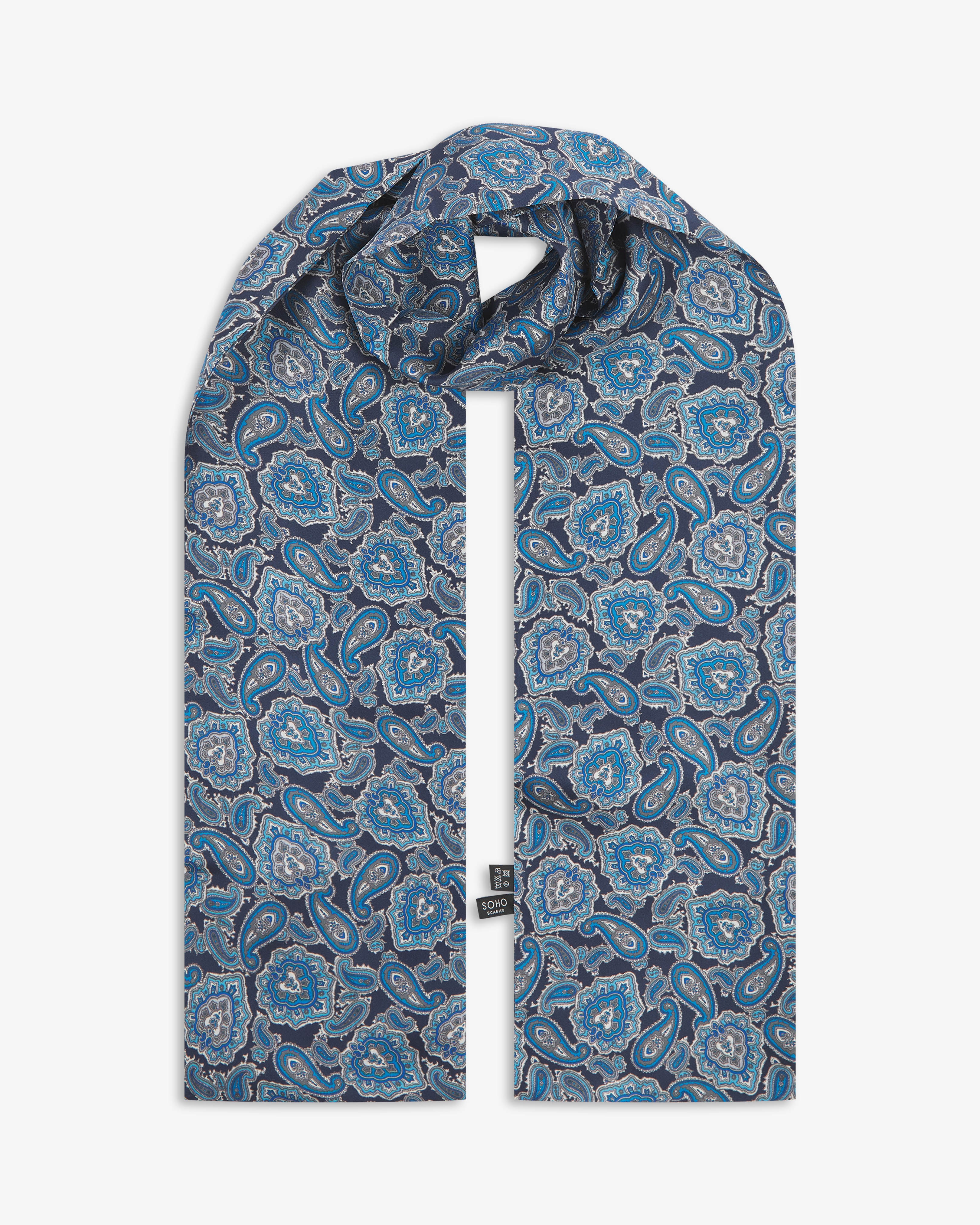 Men's Silk Paisley Scarf - The DeZon