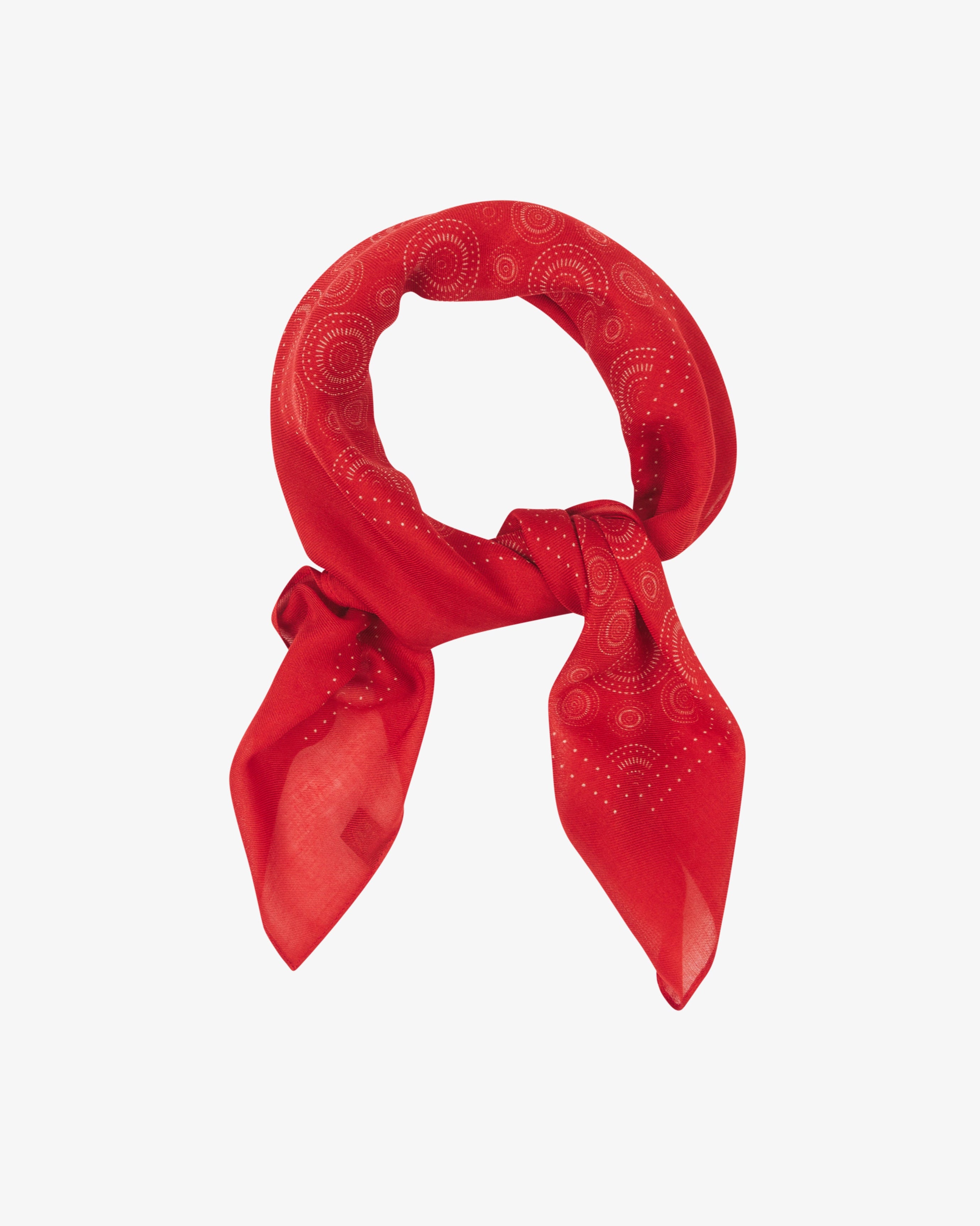 Noughts in Red - Bohemian Style Bandana