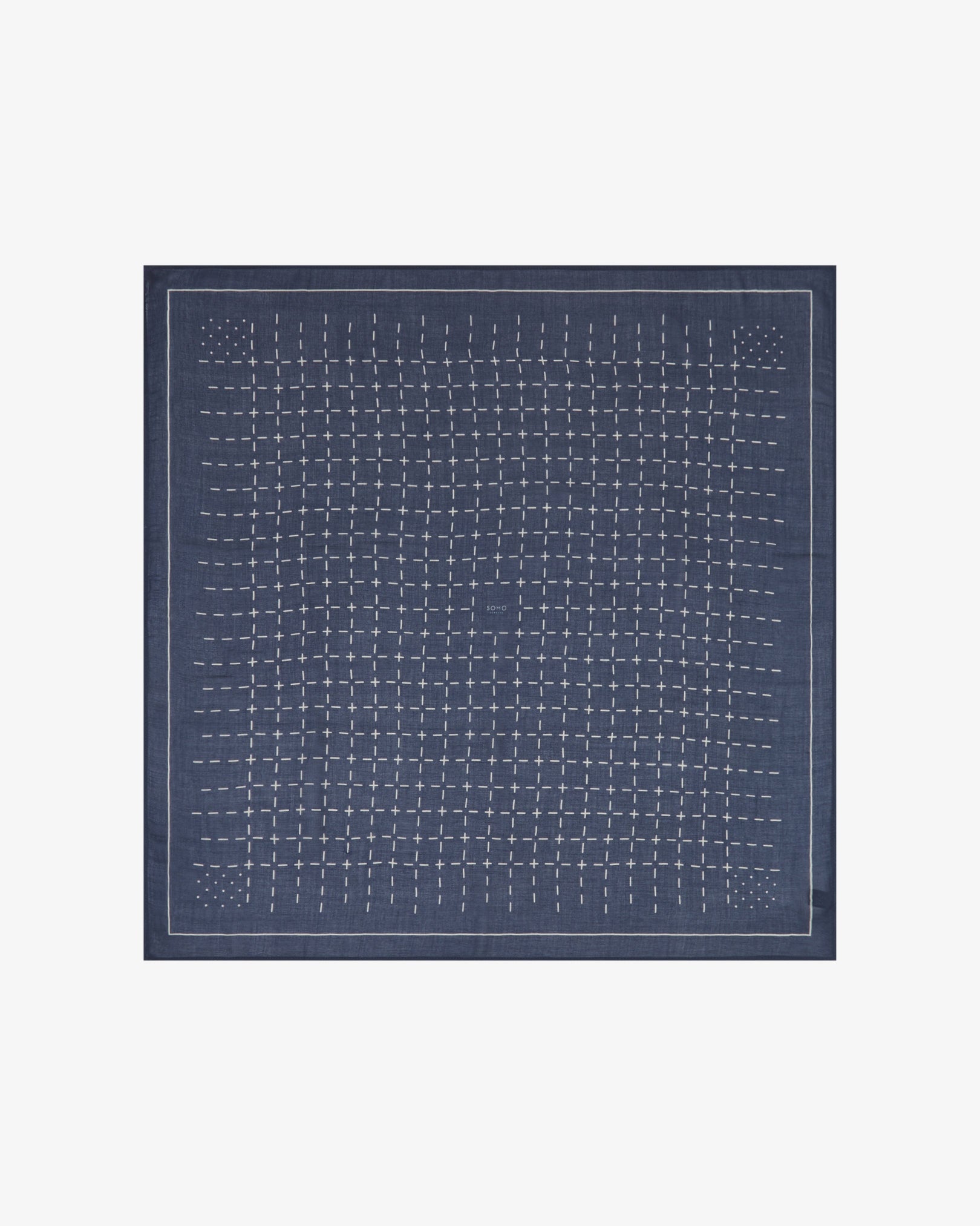 Crosses in Indigo - Bohemian Style Bandana