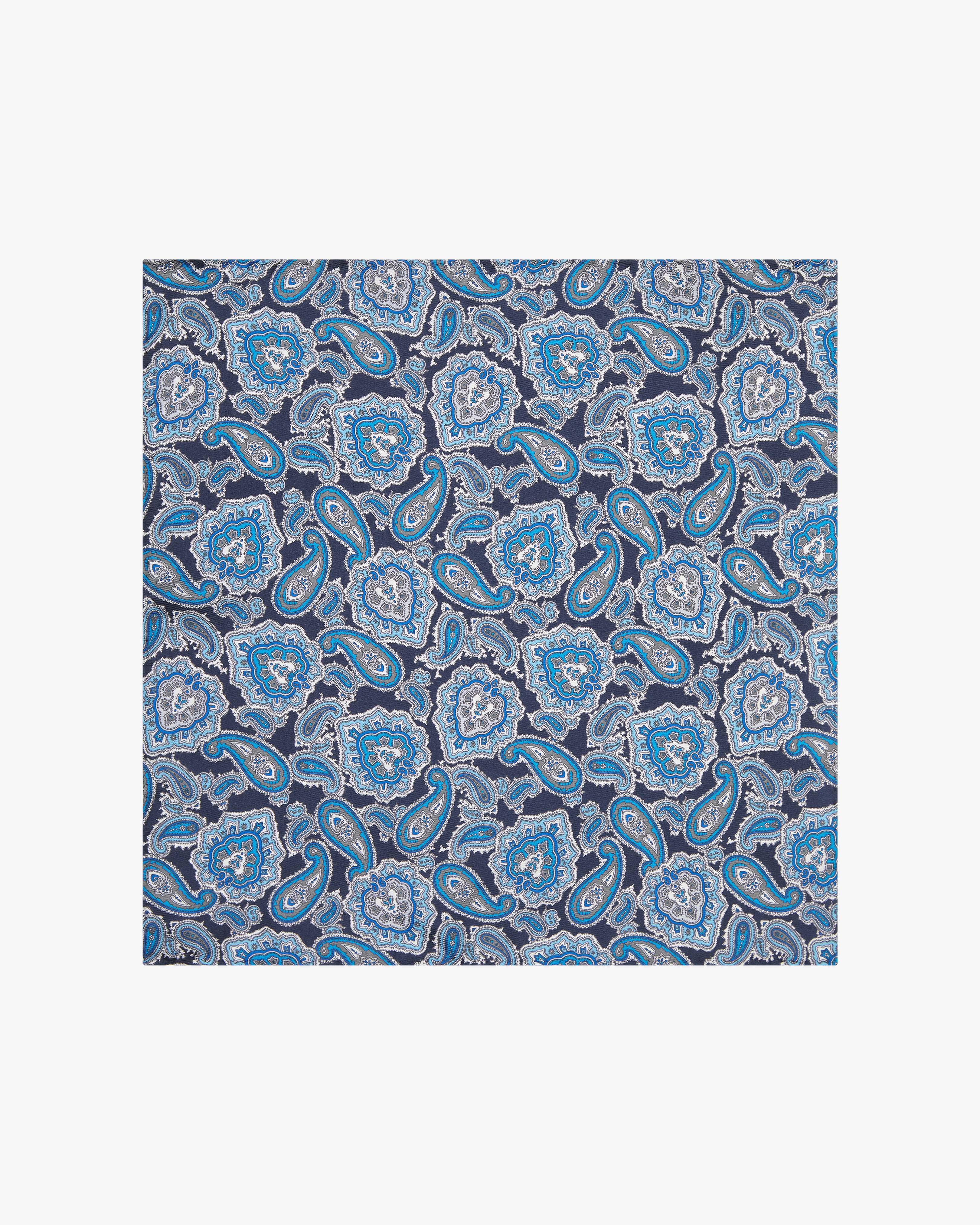 Men's Silk Paisley Pocket Square - The DeZon