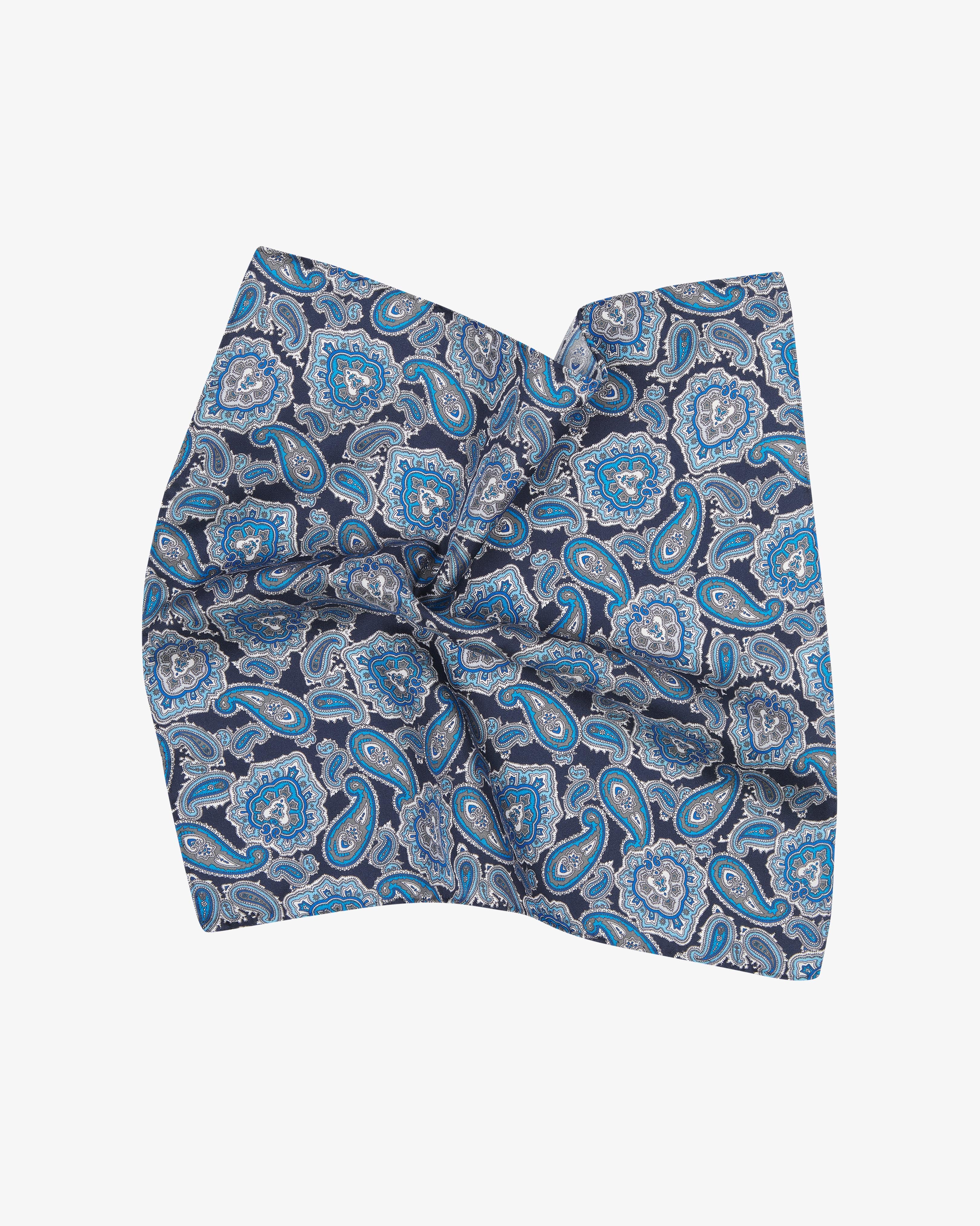 Men's Silk Paisley Pocket Square - The DeZon