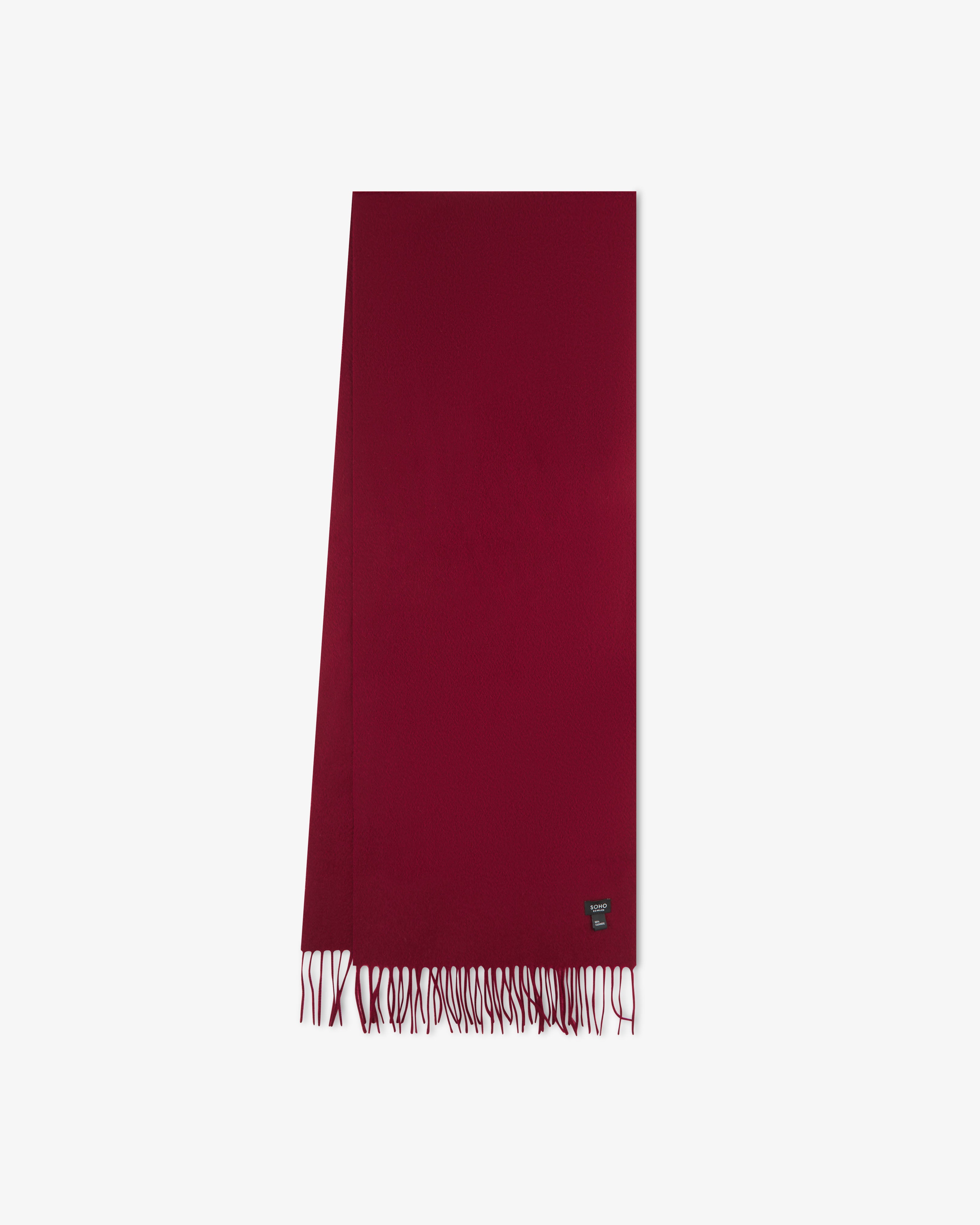 Pure Cashmere Scarf in Wine