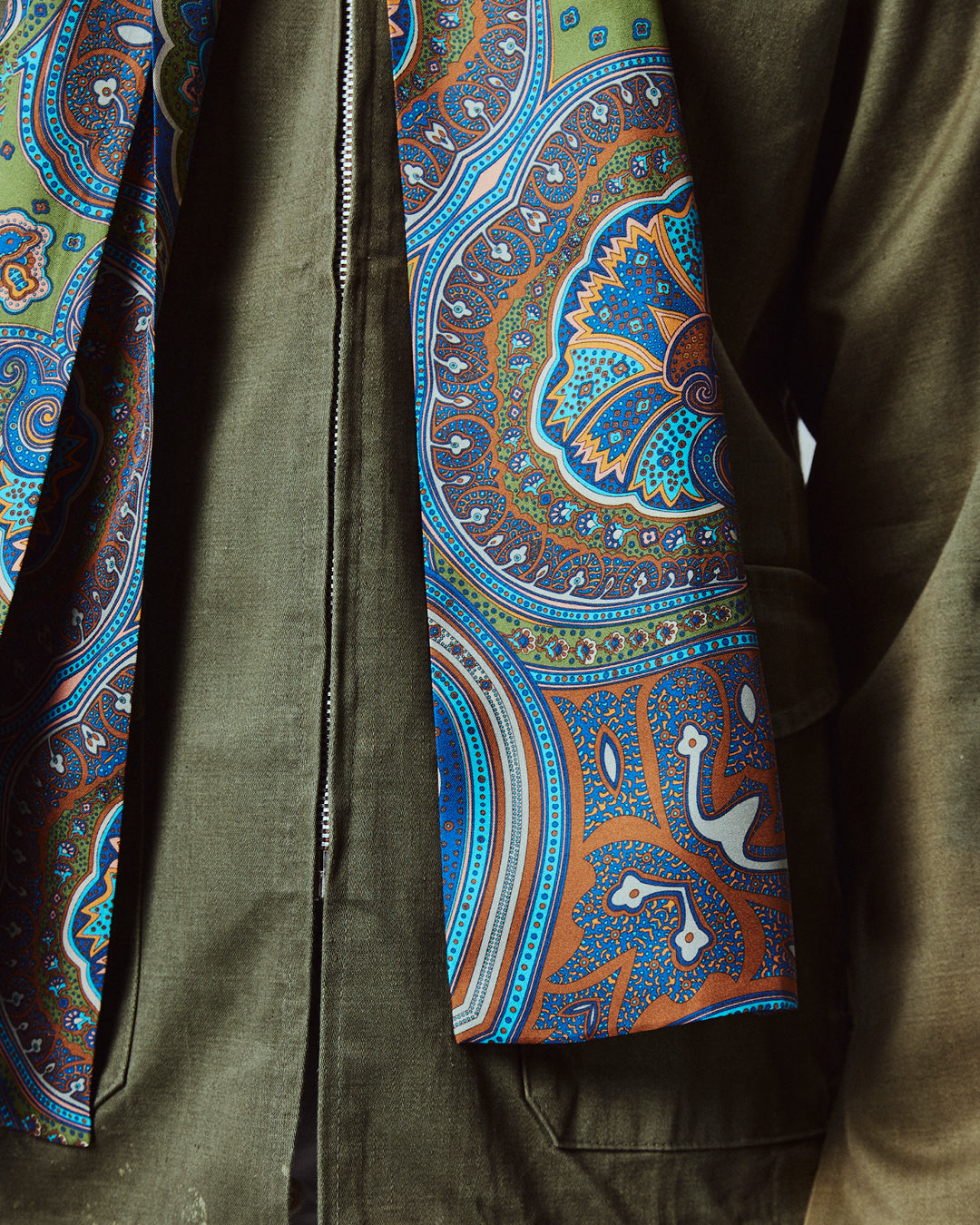 Men's Silk Paisley Scarf - The Montreal