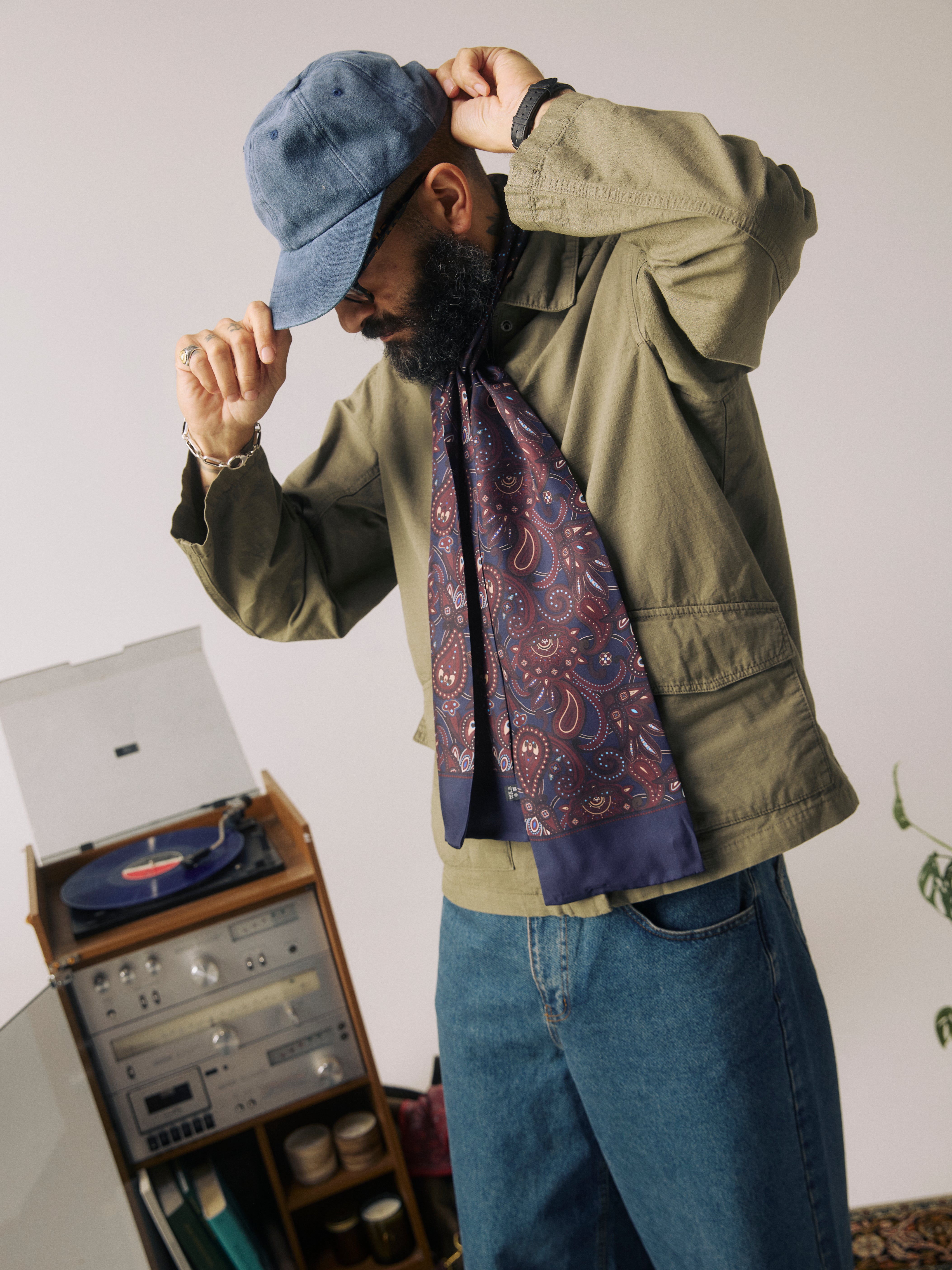 Men's Silk Scarf - Windermere | Mahogany Daze