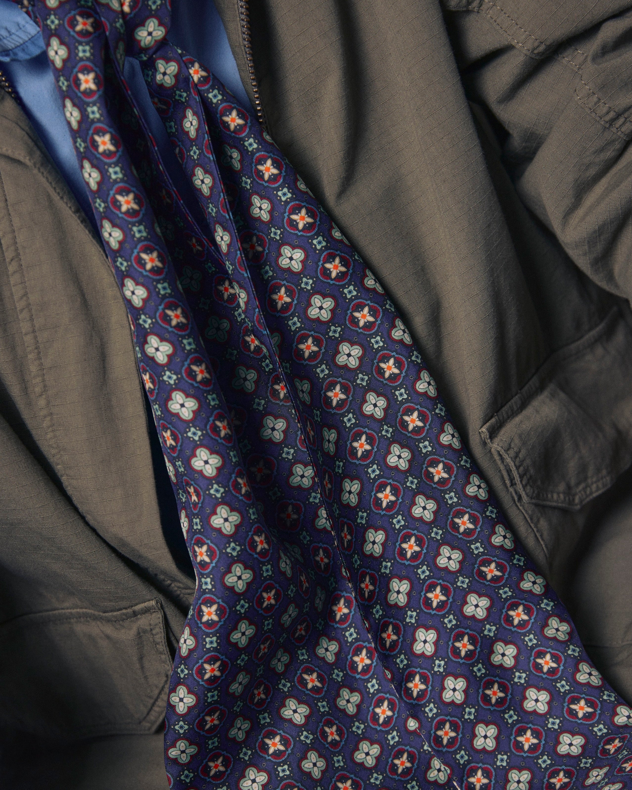 Men's Silk Scarf - Wenatchee | Gardenia