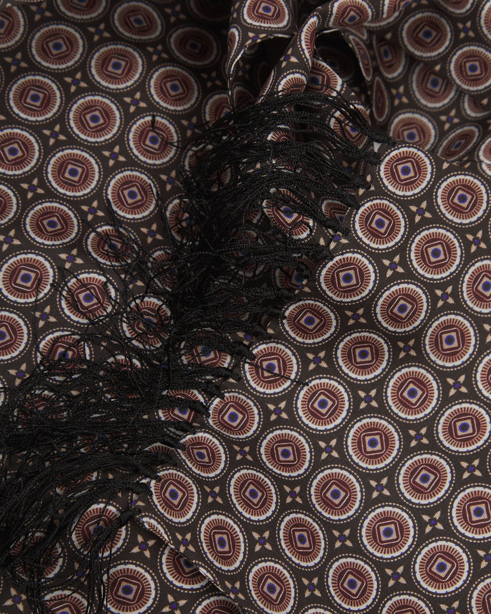 Silk Aviator Scarf - Bellingham | Mahogany Daze