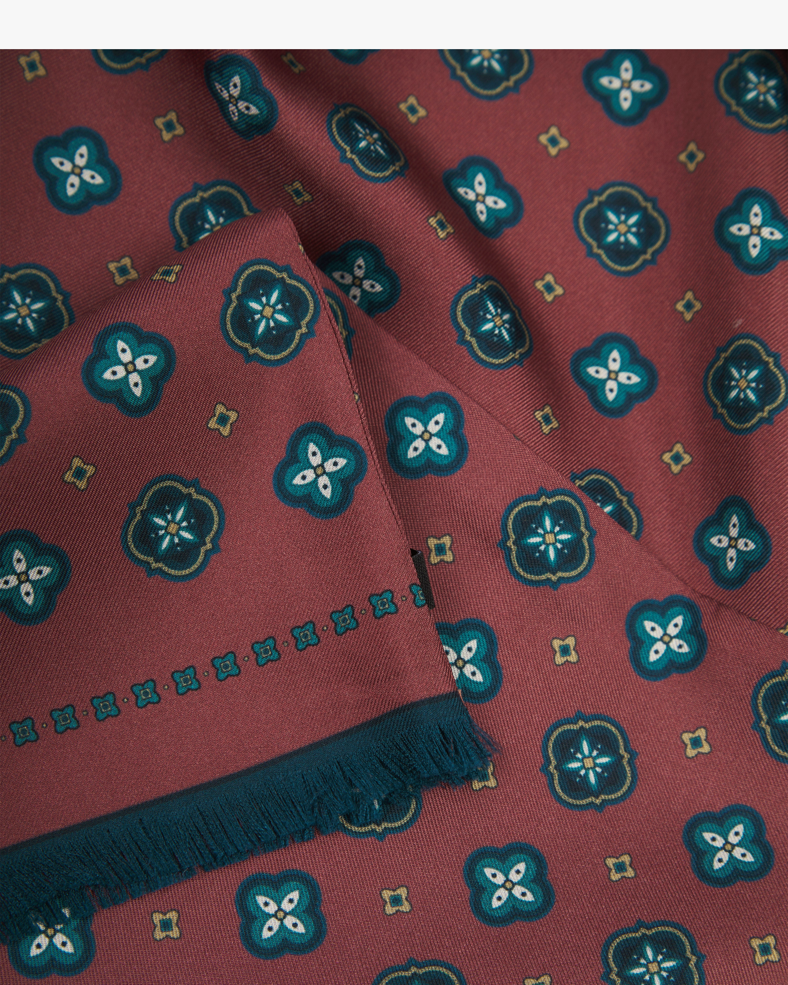 UK Silk Scarf - Chelsea | Berry