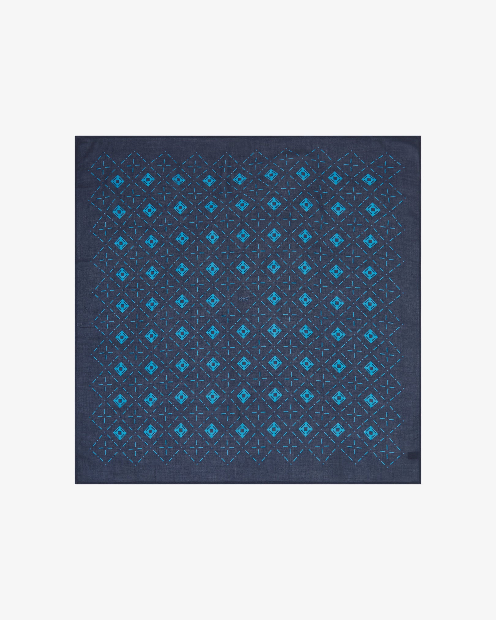 Diamanten in Blau - Bandana im Bohemian-Stil