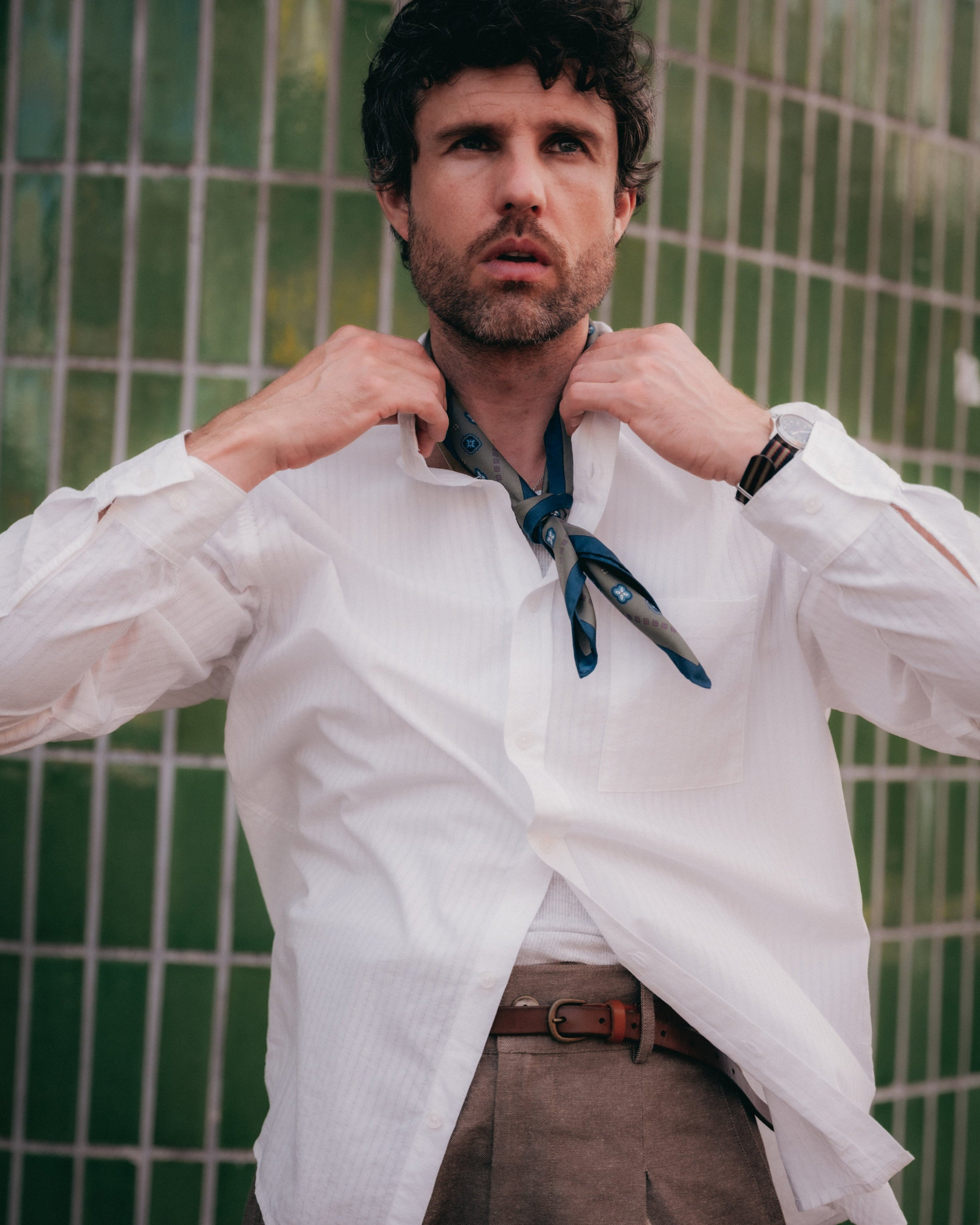 Silk Neckerchief - Chelsea | Olive