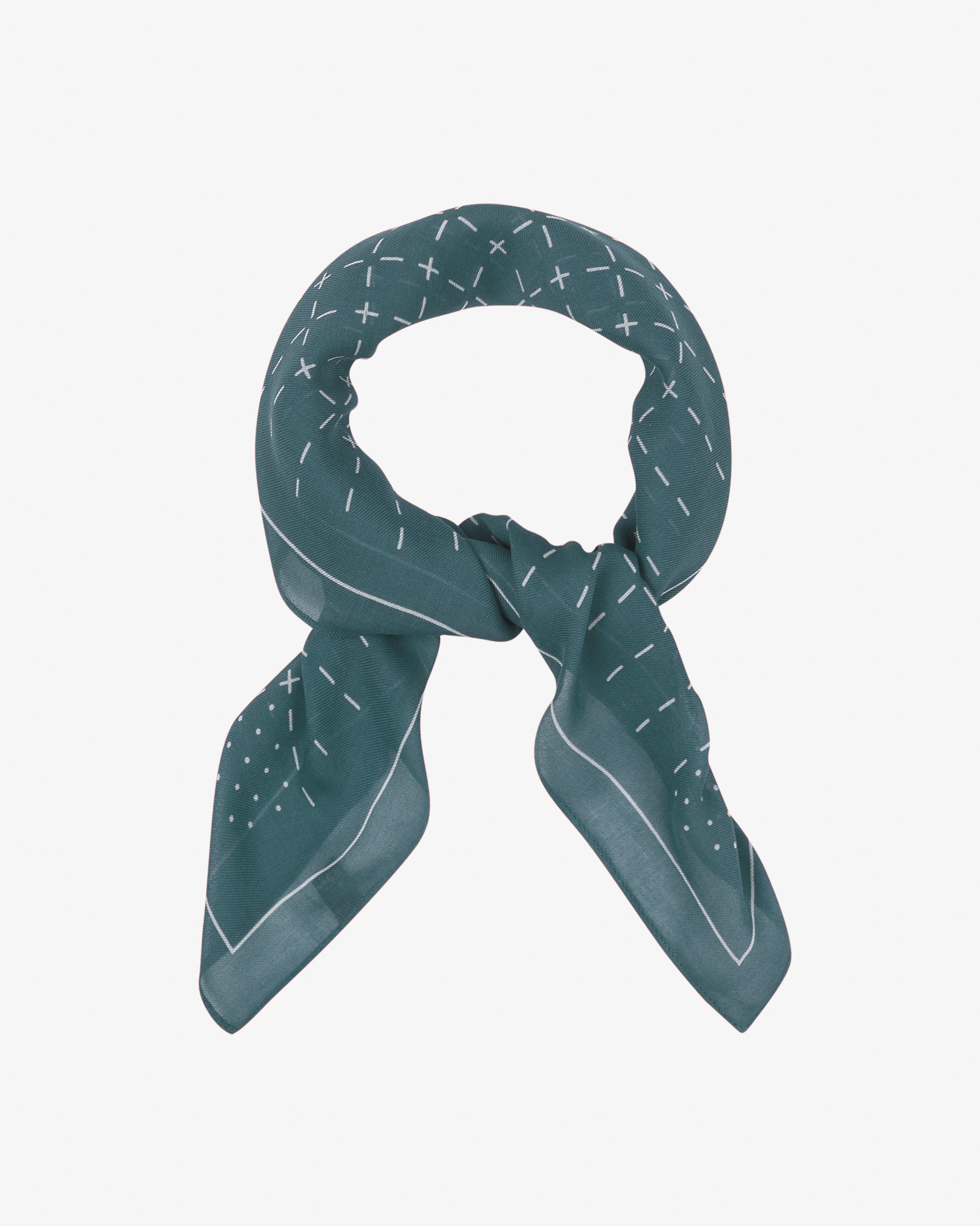 Crosses in Teal - Bohemian Style Bandana