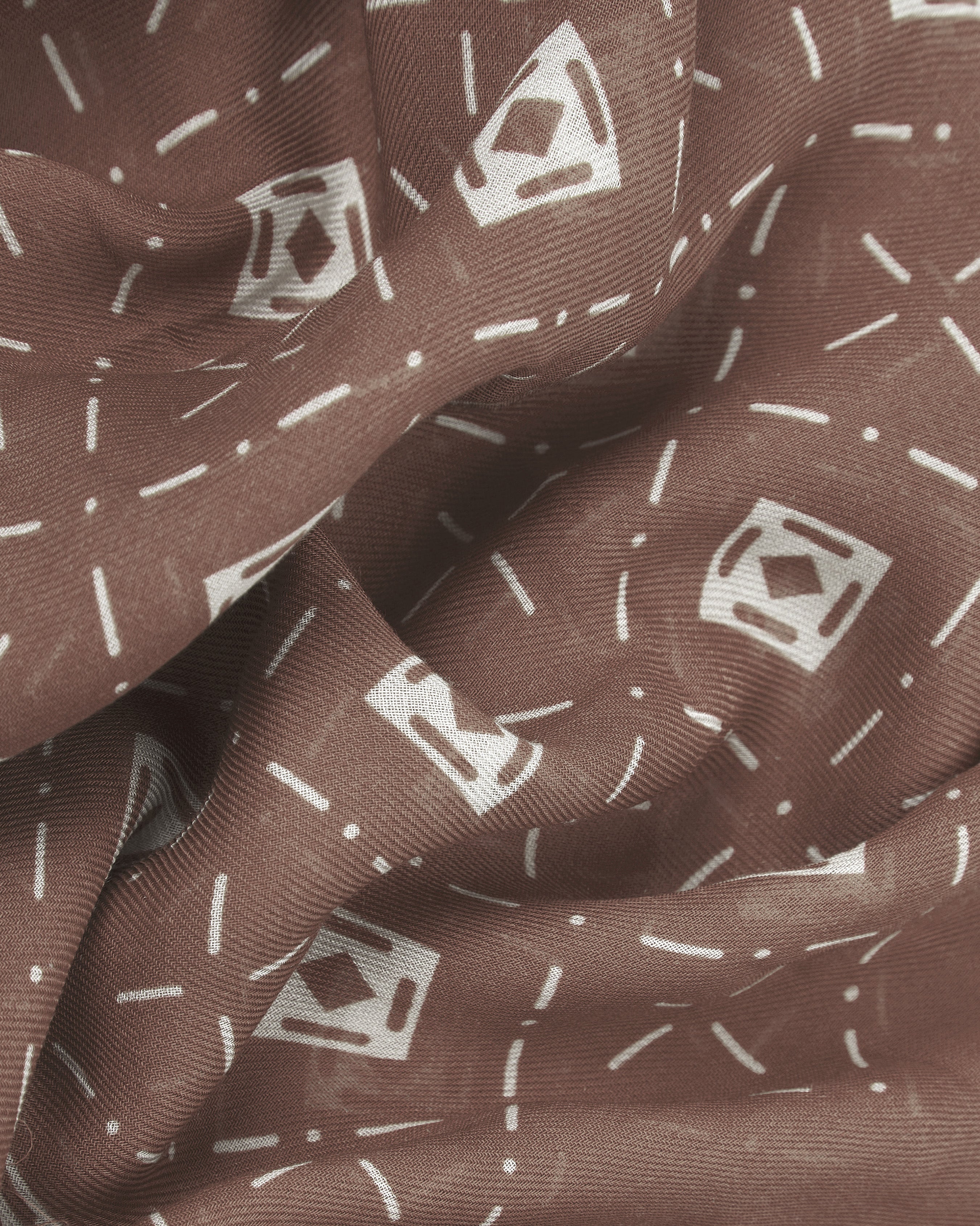 Diamonds in Chocolate - Bohemian Lightweight Wide Scarf