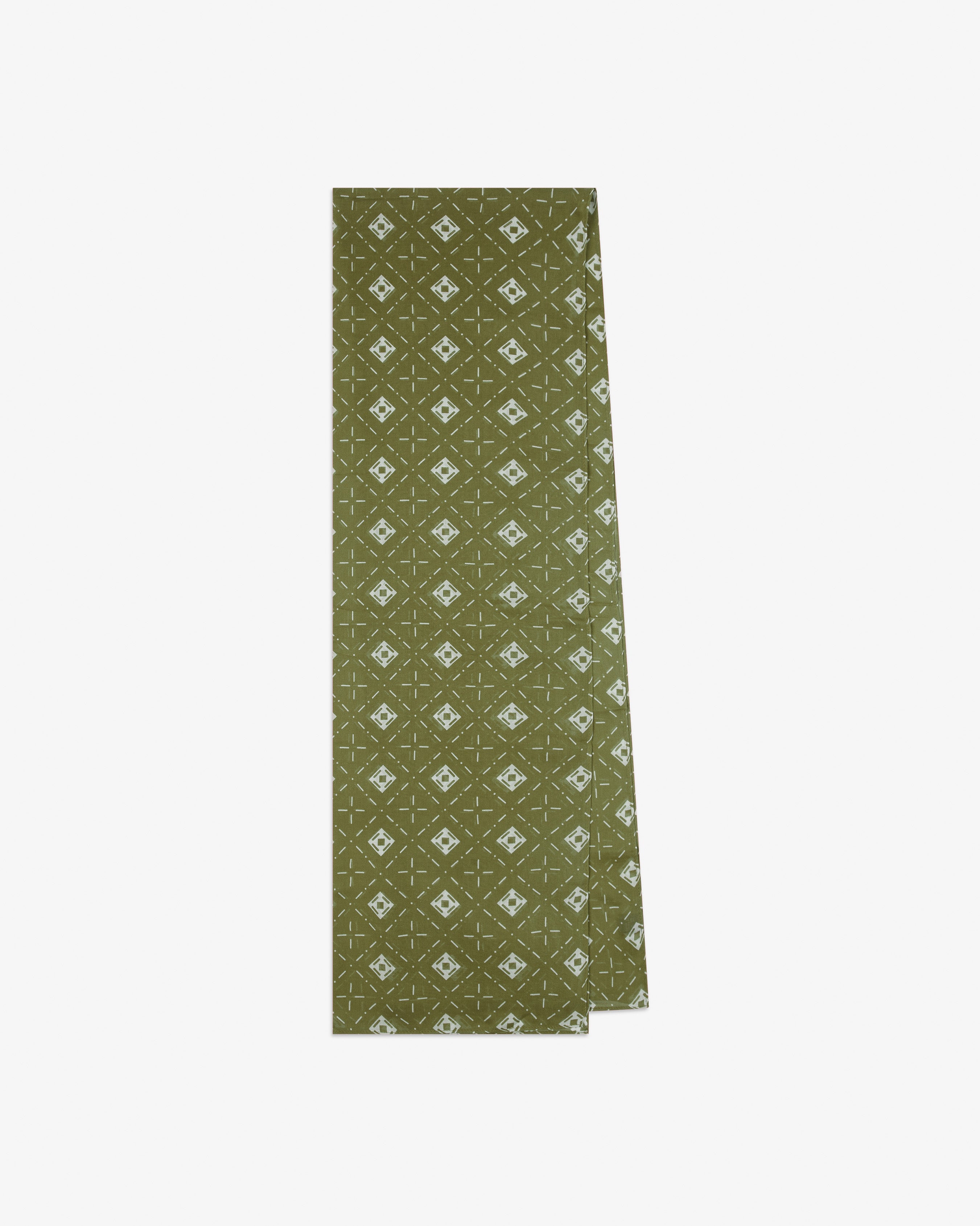 Diamonds in Verdant - Bohemian Lightweight Wide Scarf