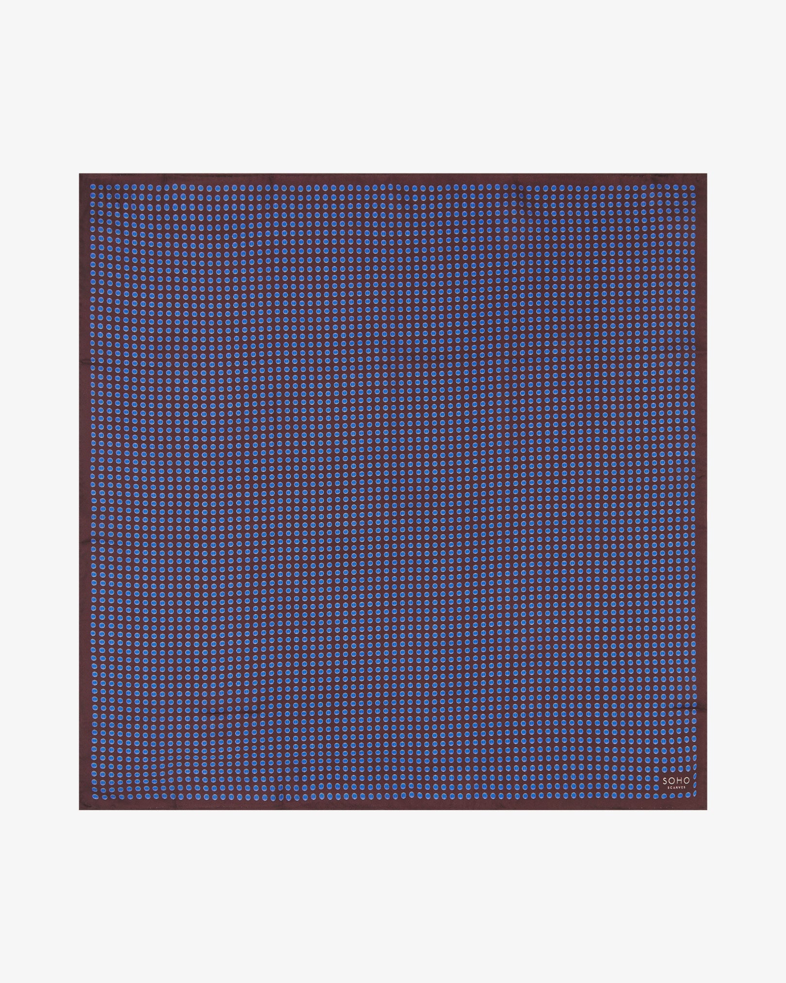Silk Geometric Neckerchief - Skytree | Mahogany Daze