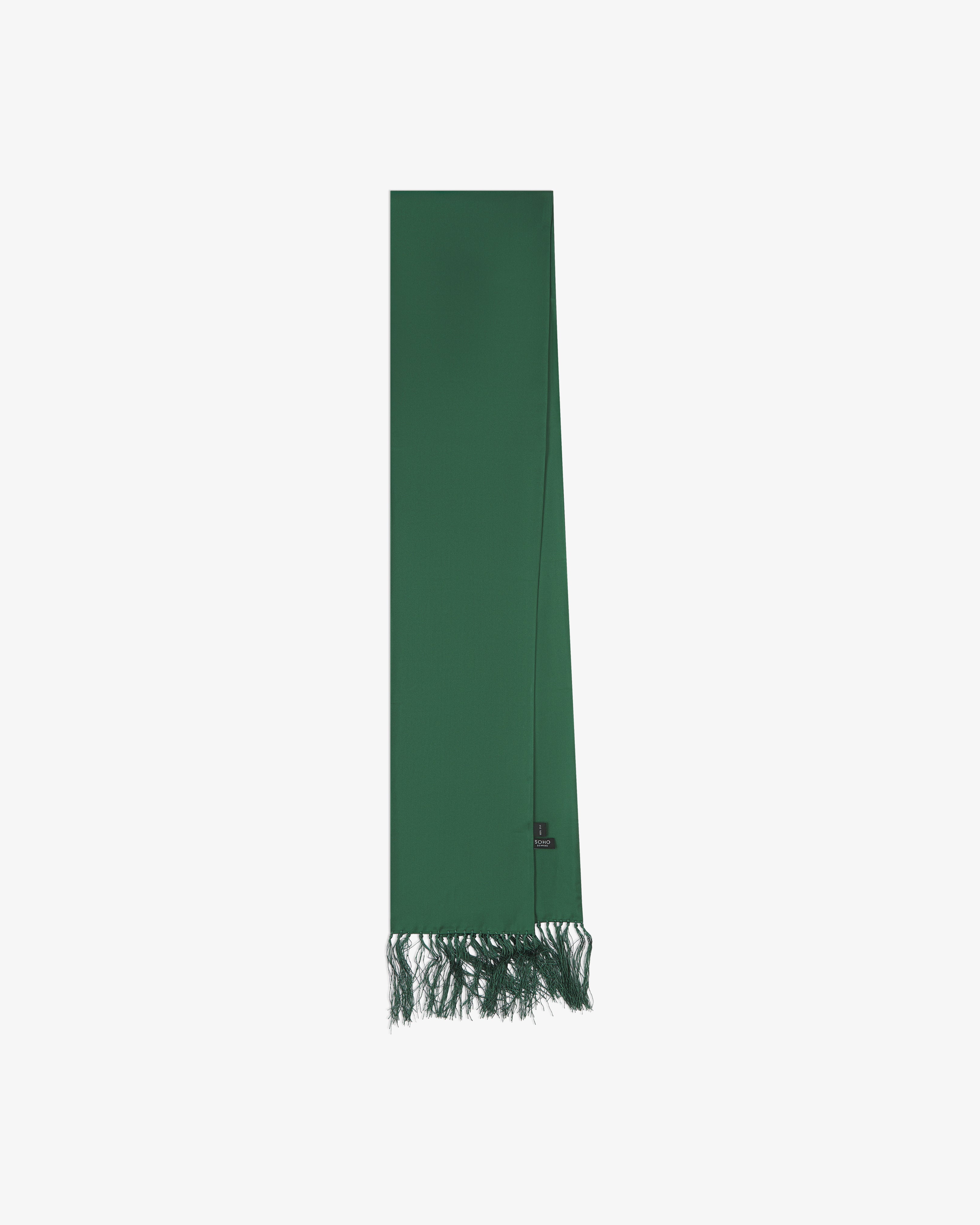 Men's Silk Aviator Scarf - Green