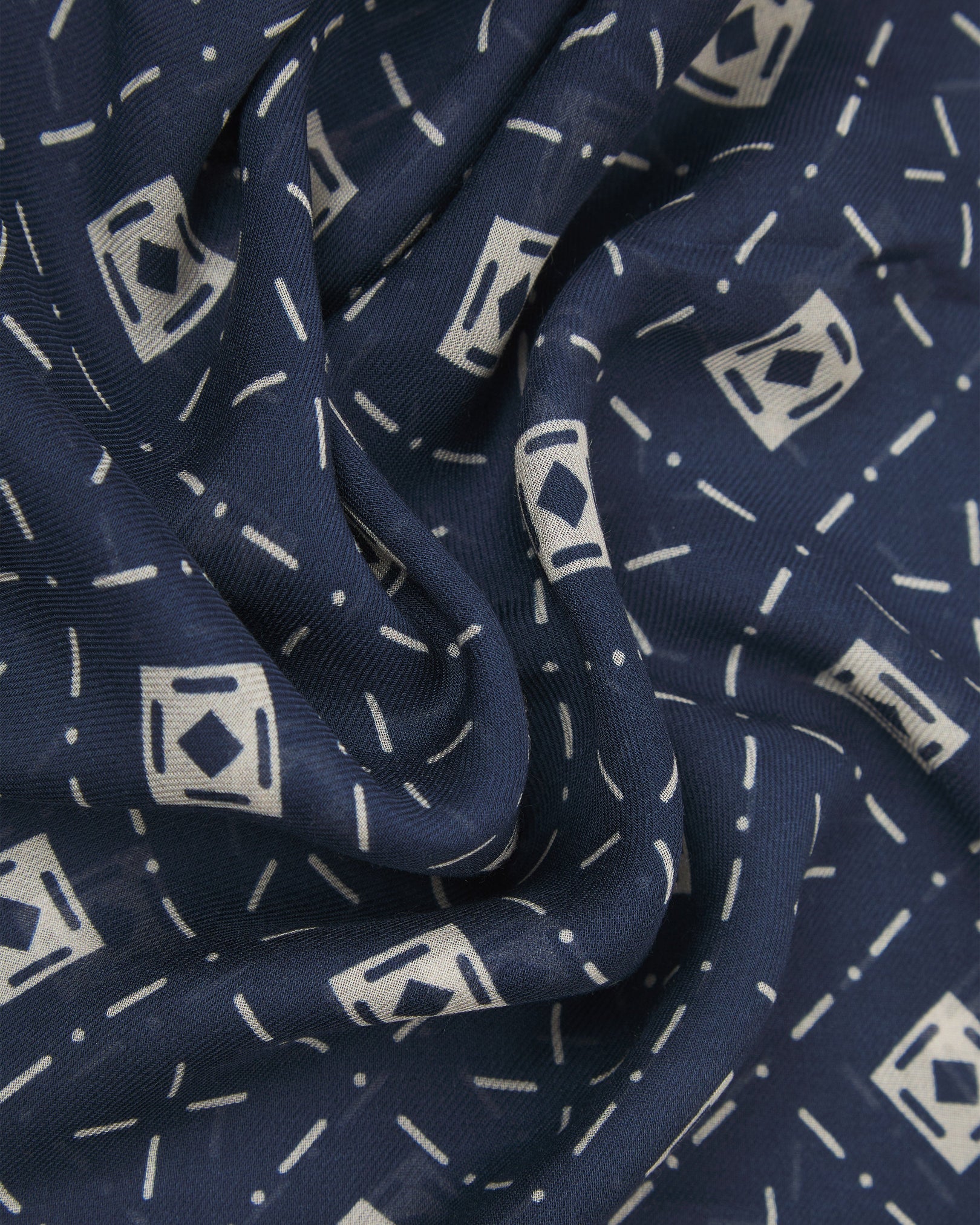 Diamonds in Indigo - Bohemian Style Bandana