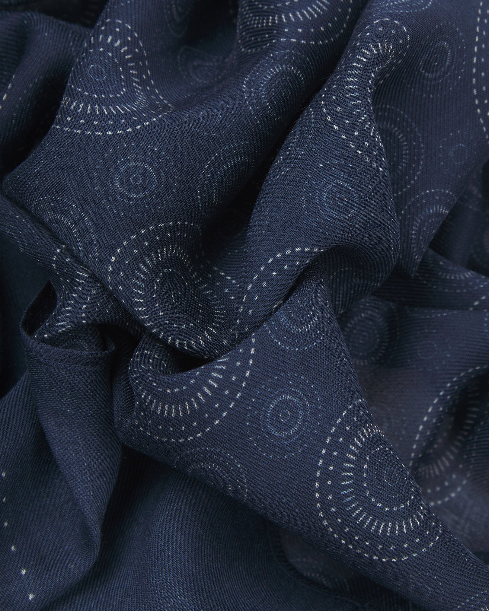 Noughts in Indigo - Bohemian Style Bandana
