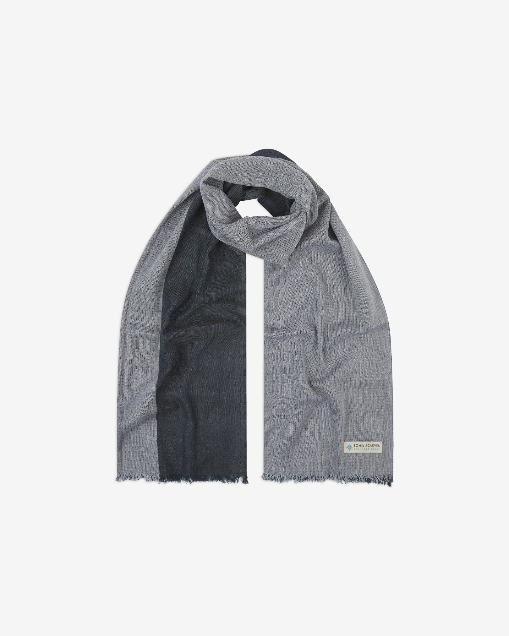 Explorer 12 | Cotton Scarf in Black & Grey - The Scott