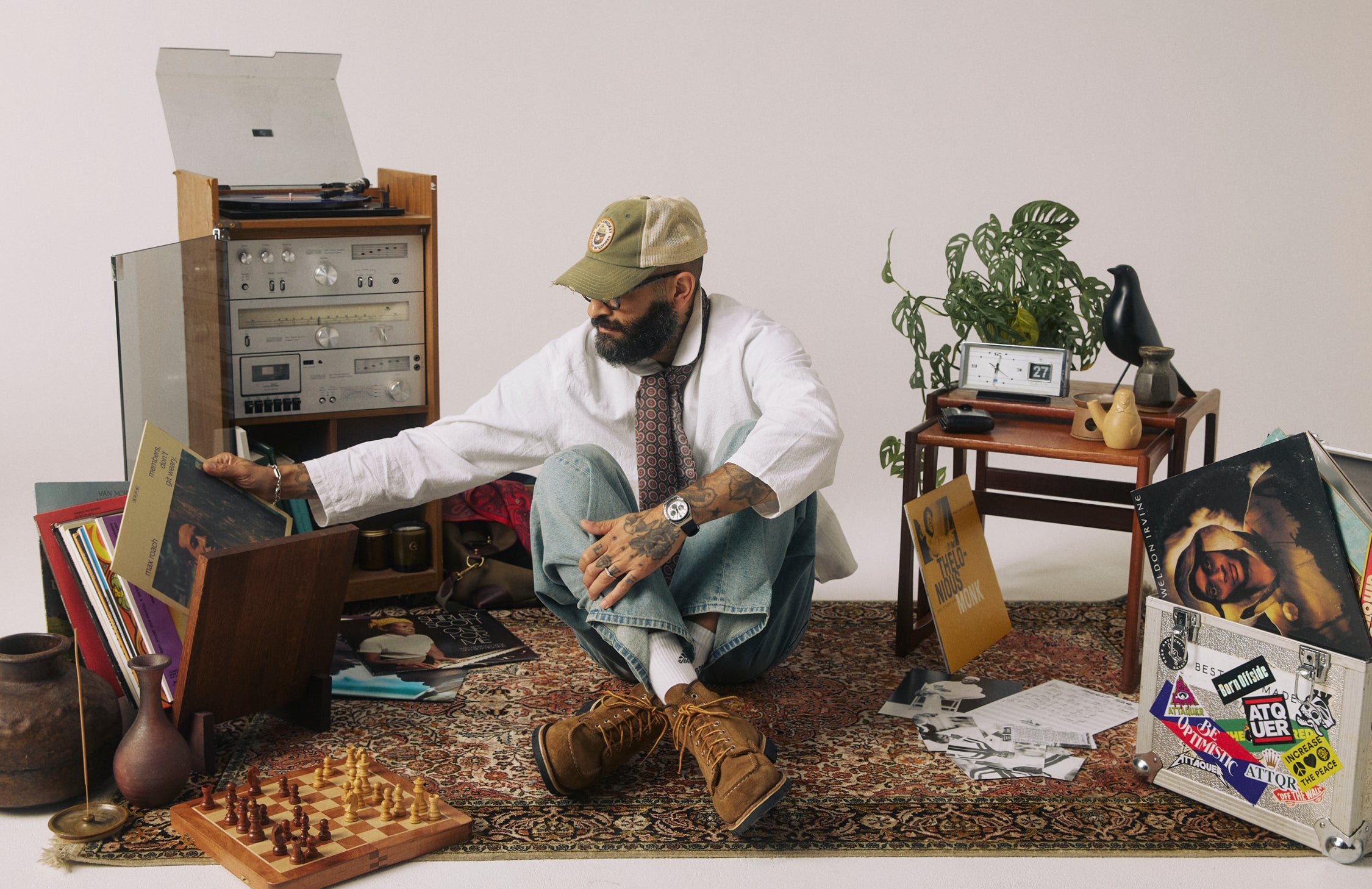 ソーホー スカーフ - メンズ シルク スカーフ & ポケット スクエア