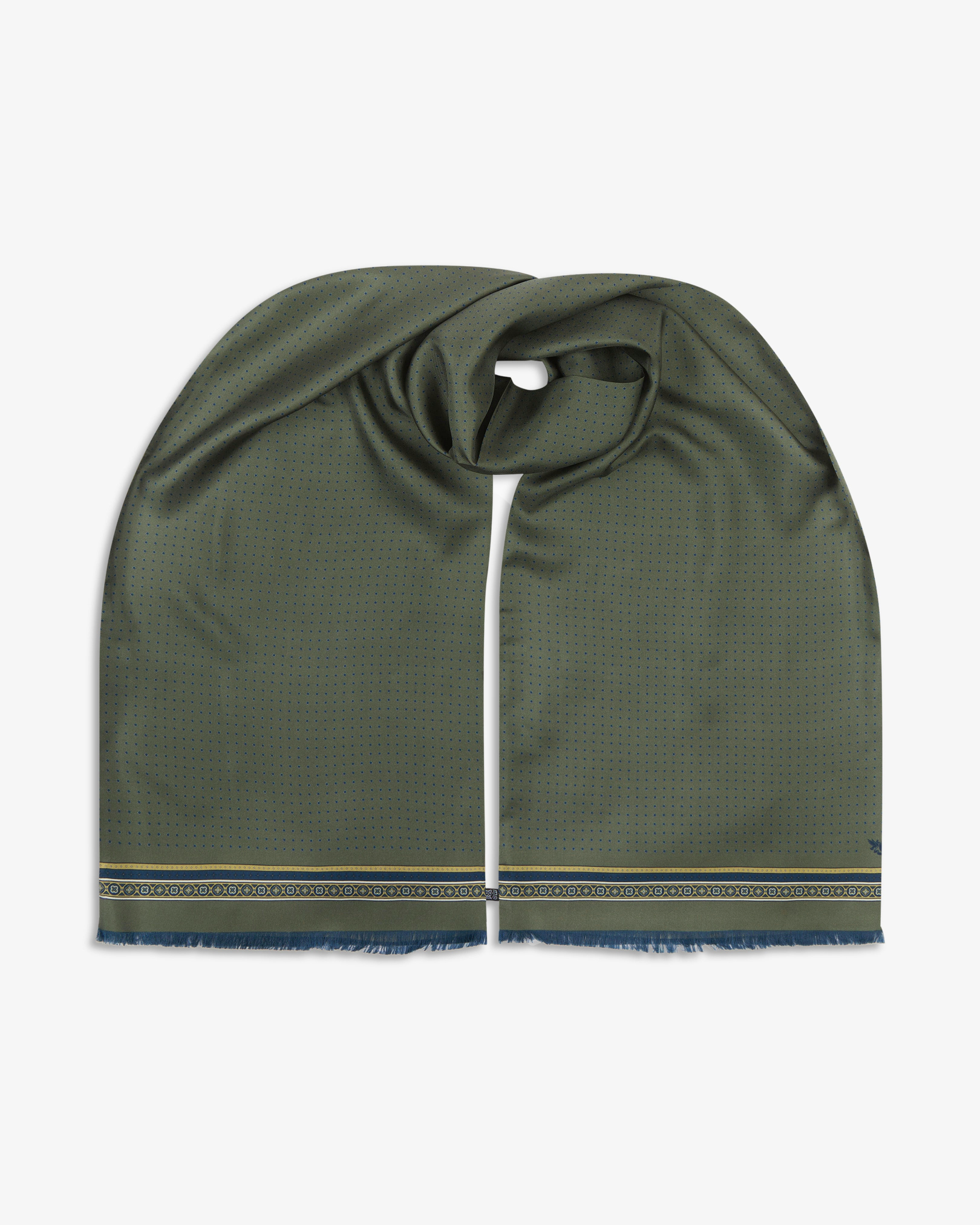 UK Silk Scarf - Chiswick | Olive