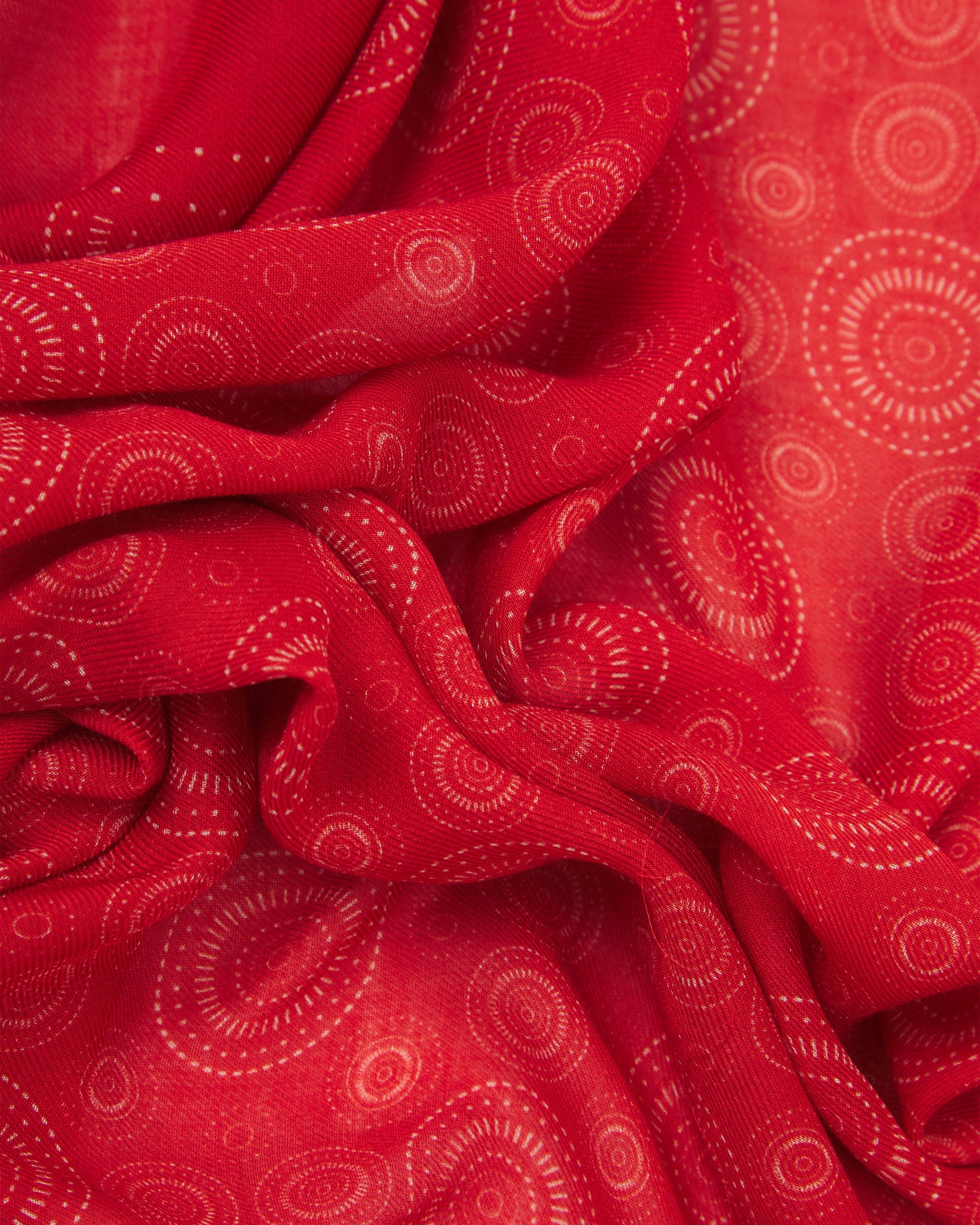 Noughts in Red - Bohemian Style Bandana
