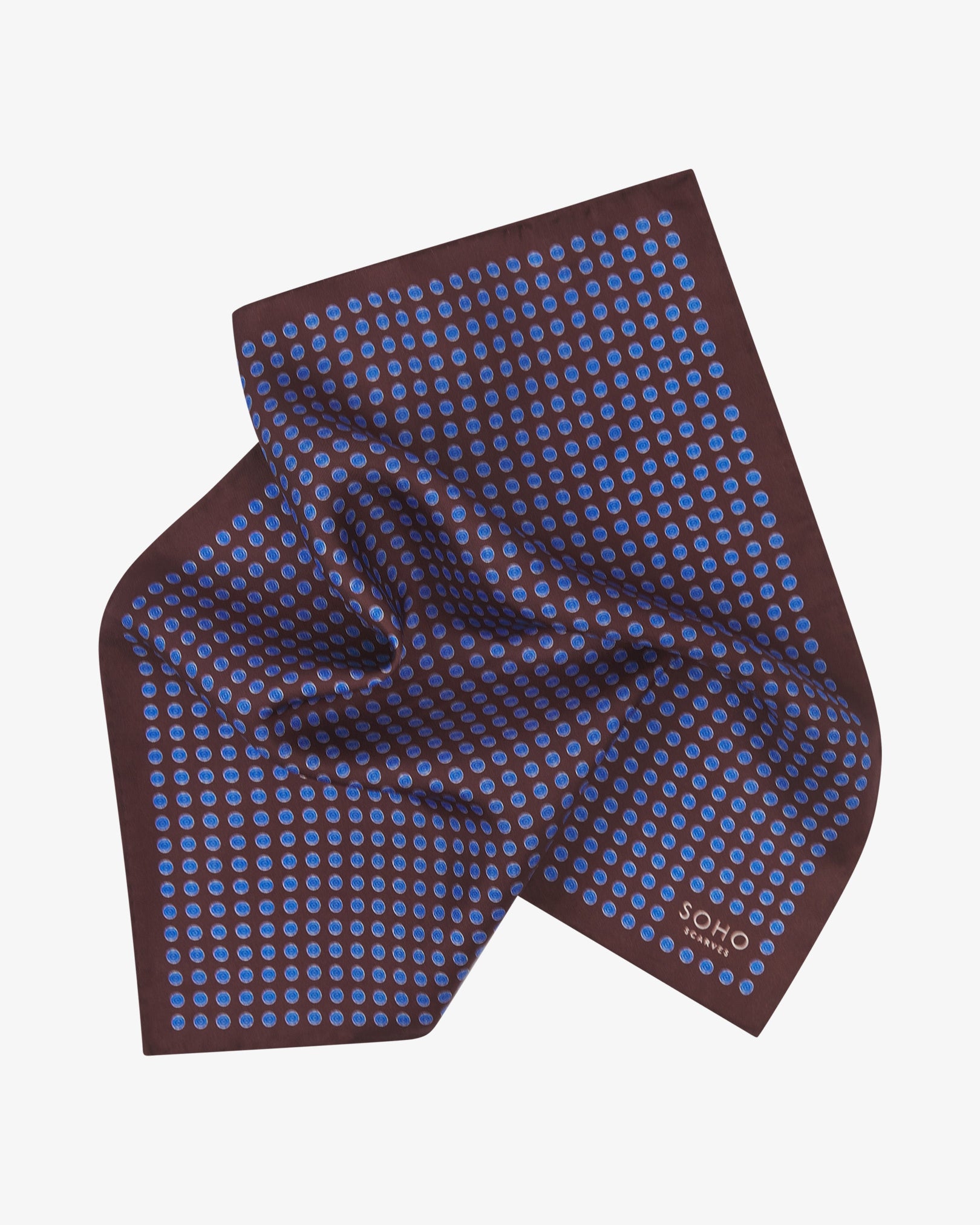 Silk Pocket Square - Skytree | Mahogany Daze
