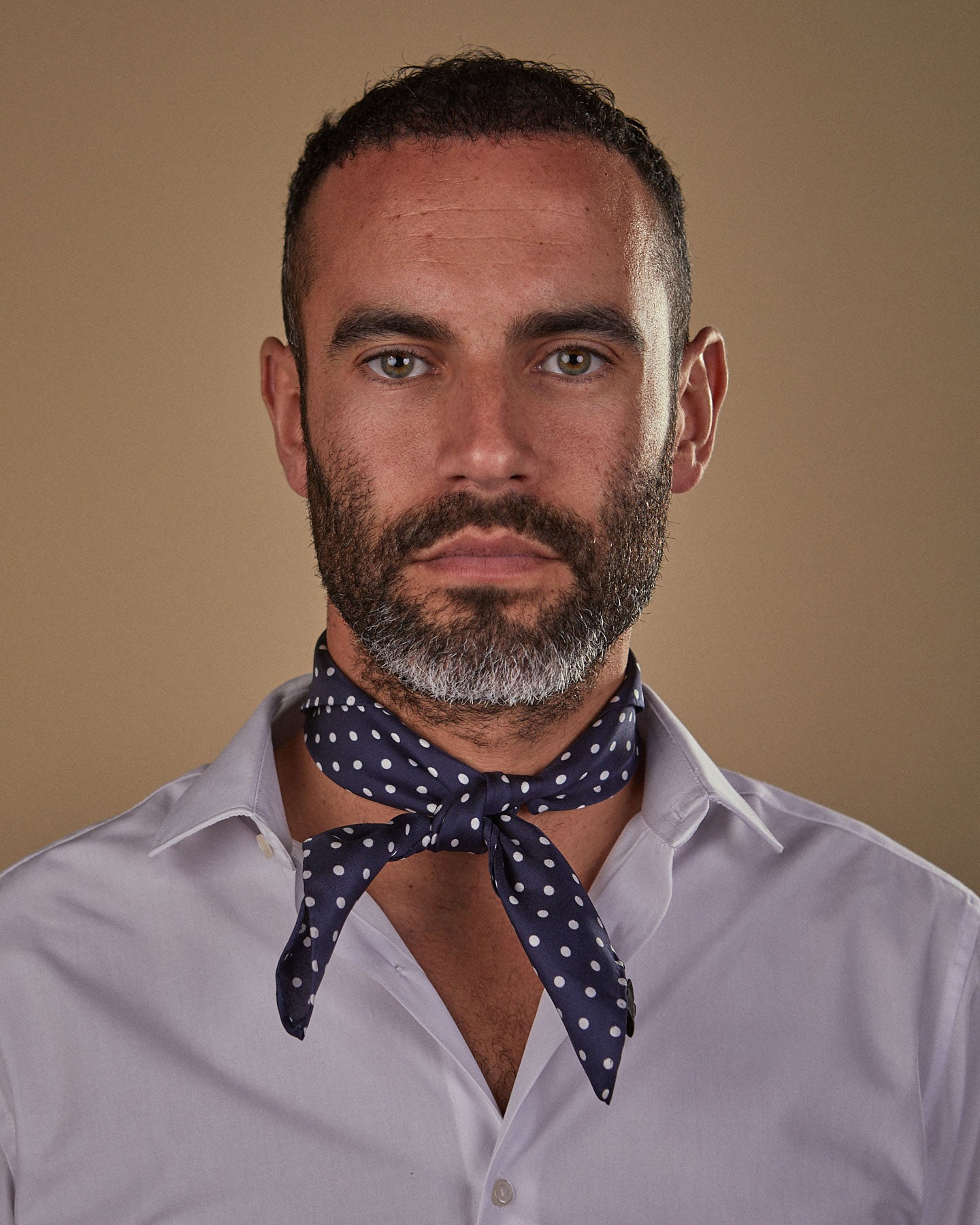 Silk Neckerchief | Navy & White Dot | The Westminster